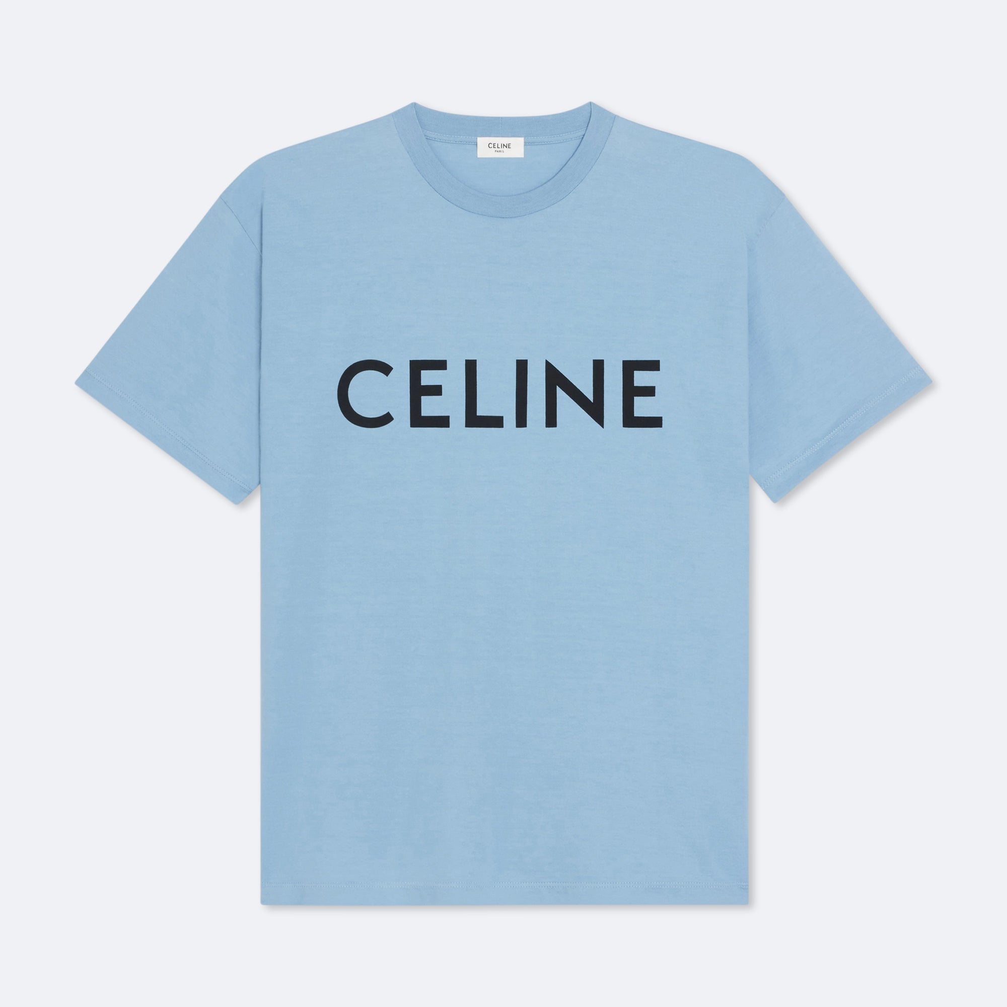 CELINE |  Logo T-Shirt in Blau