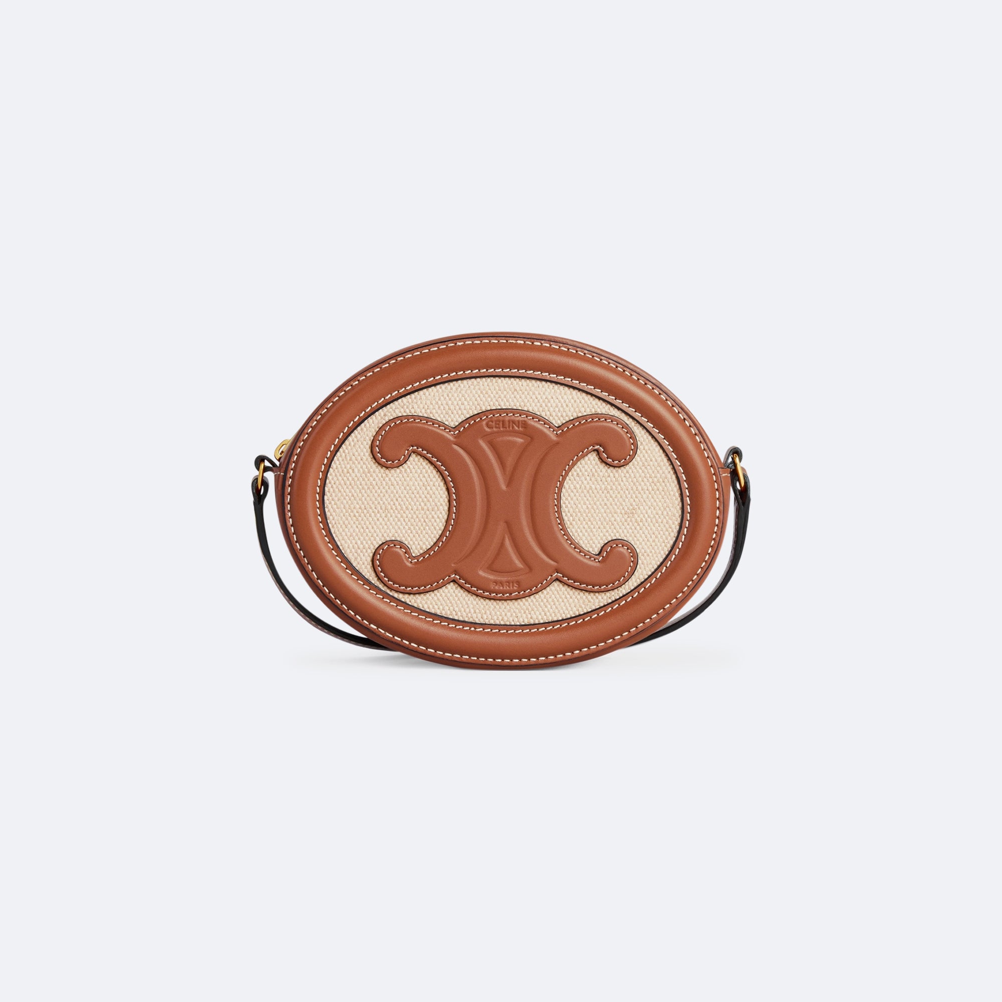 CELINE |  Oval shoulder bag with triomphe