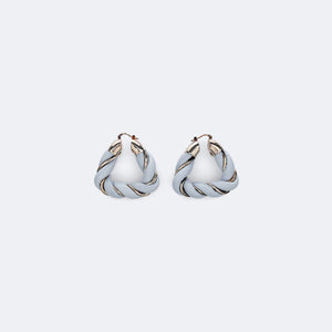 BOTTEGA VENETA | Woven leather earrings