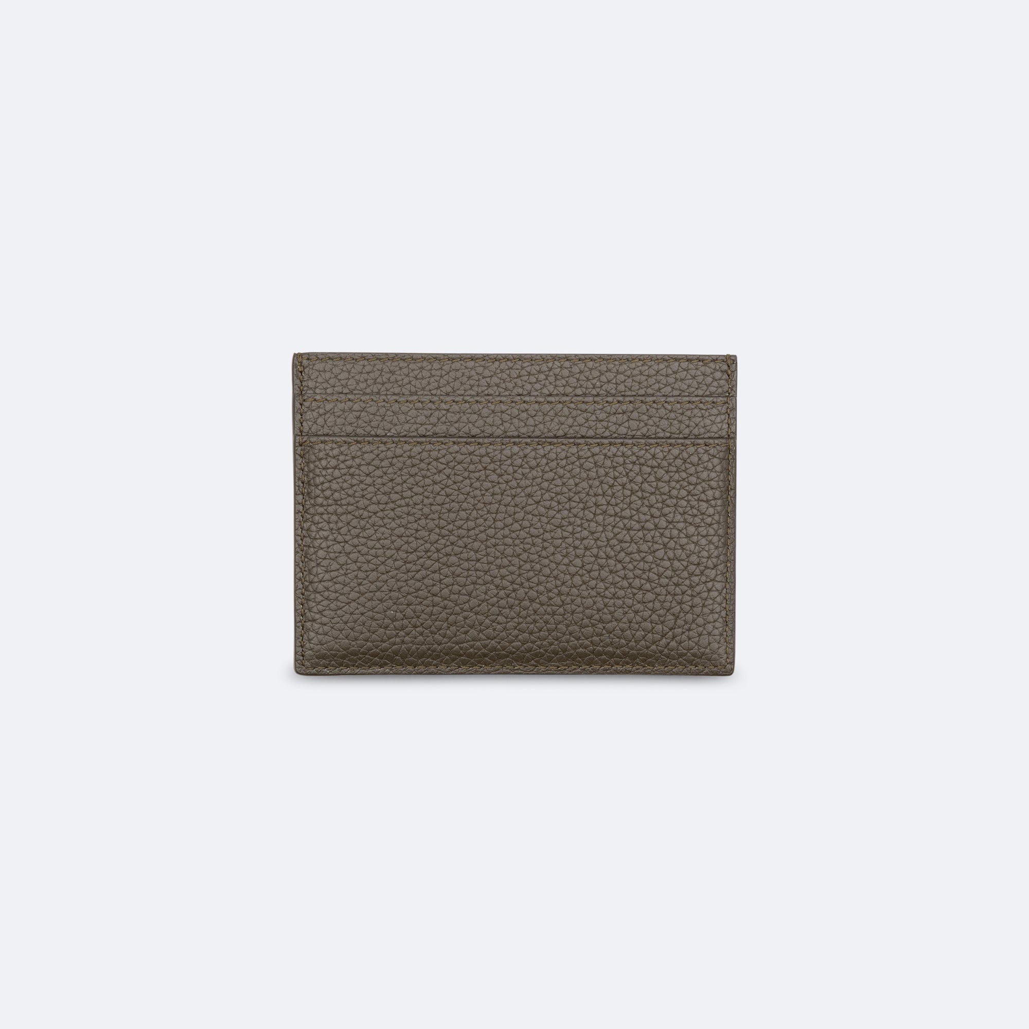 SAINT LAURENT | Tiny Cassandre card case in grained leather