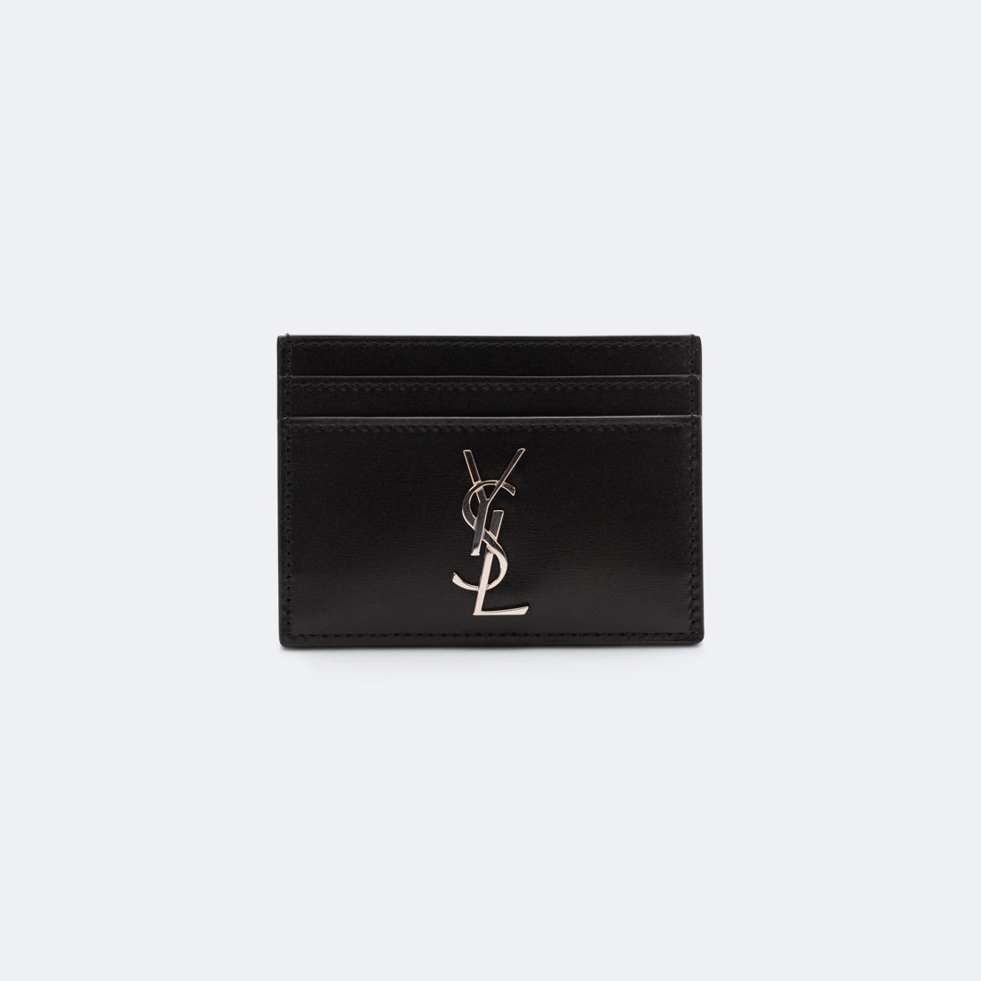 SAINT LAURENT | Kartenetui Logo silber